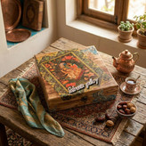 جعبه چوبی دکوپاژ سوخته گالری مهرآذین