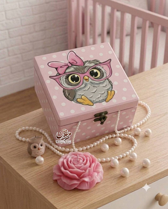 جعبه چوبی دخترانه گالری مهرآذین