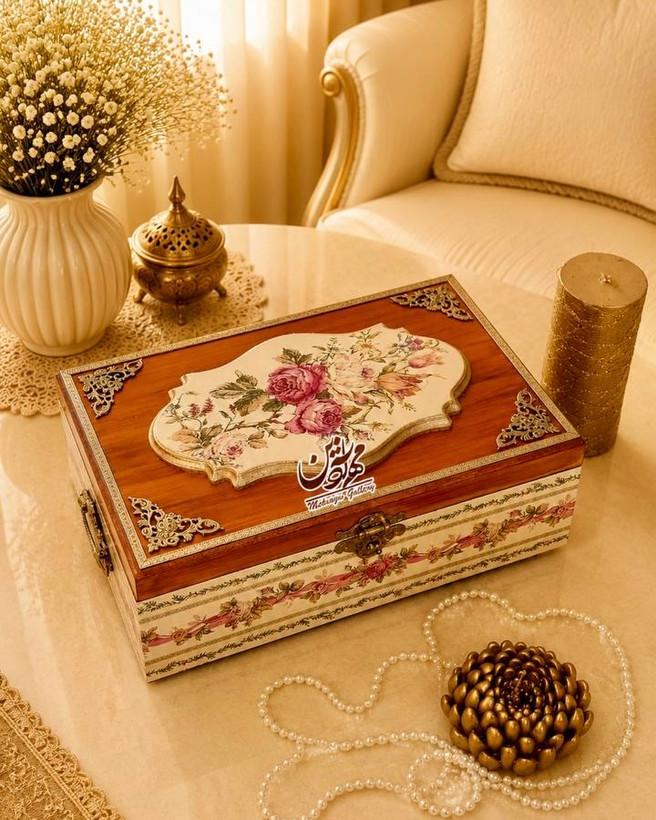 جعبه لاکچری چوبی گالری مهرآذین