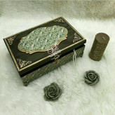 جعبه لاکچری چوبی پتینه روسی گالری مهرآذین