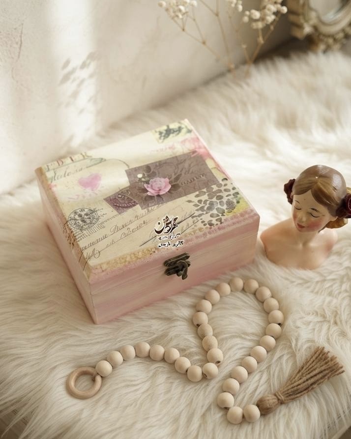 جعبه هدیه چوبی گالری مهرآذین