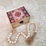 جعبه هدیه چوبی طرح سنتی گالری مهرآذین