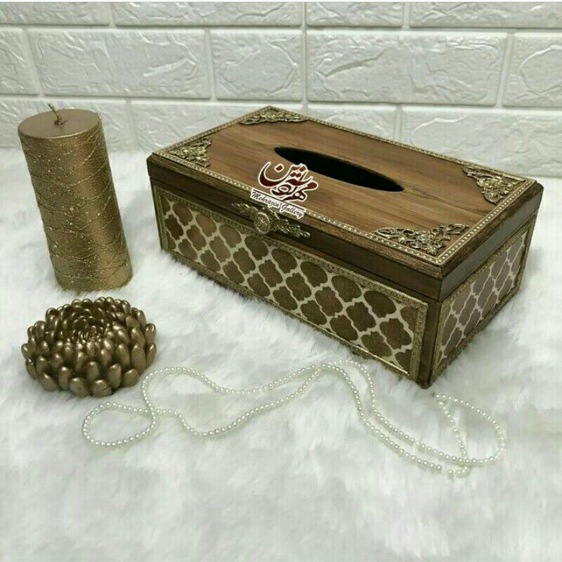 جعبه دستمال چوبی گالری مهرآذین