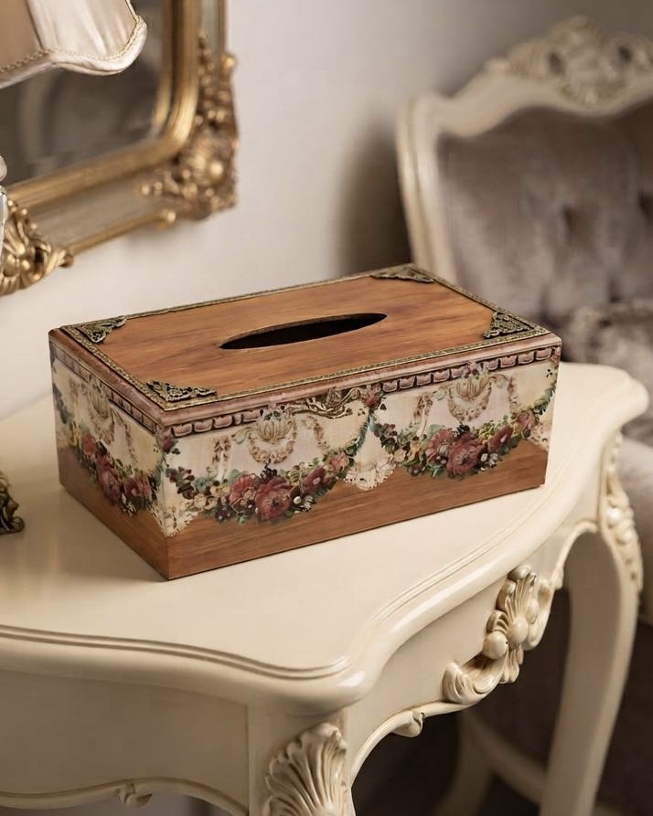 جعبه دستمال چوبی گالری مهرآذین