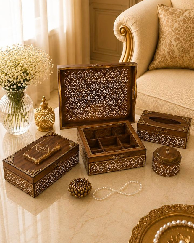 ست چوبی لاکچری گالری مهرآذین