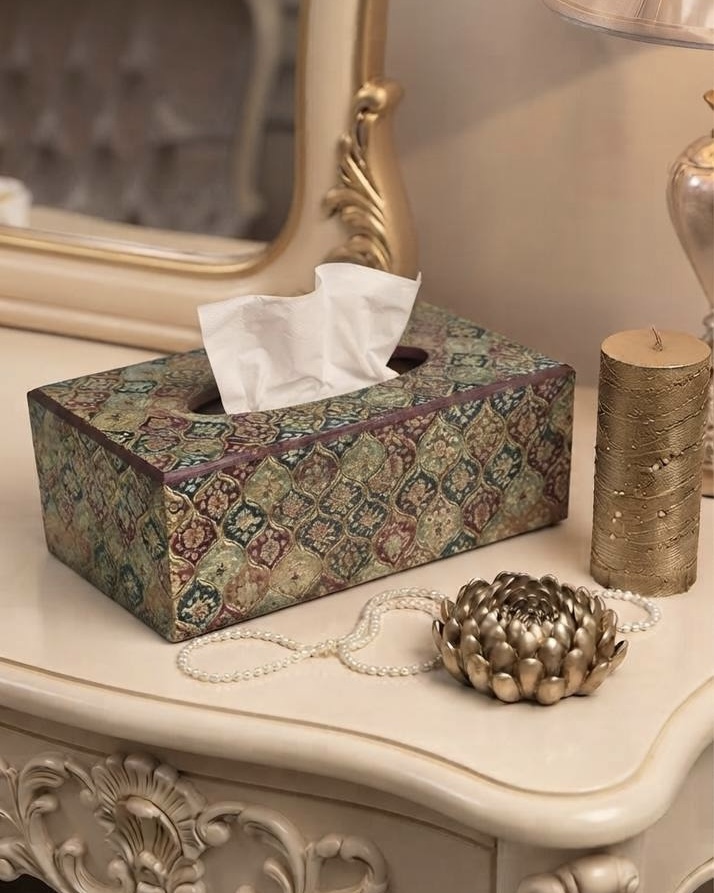 جعبه دستمال چوبی گالری مهرآذین