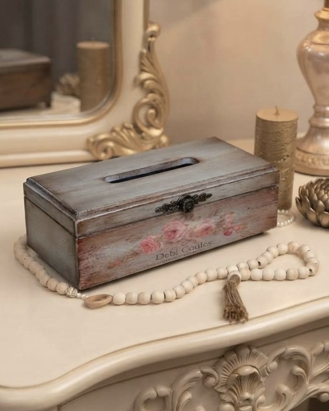 جعبه دستمال چوبی گالری مهرآذین