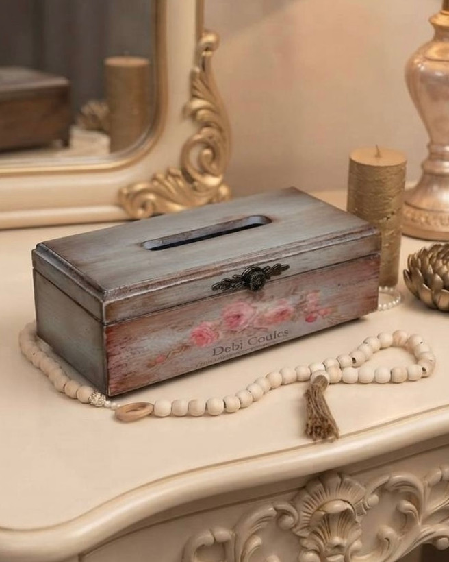 جعبه دستمال چوبی گالری مهرآذین